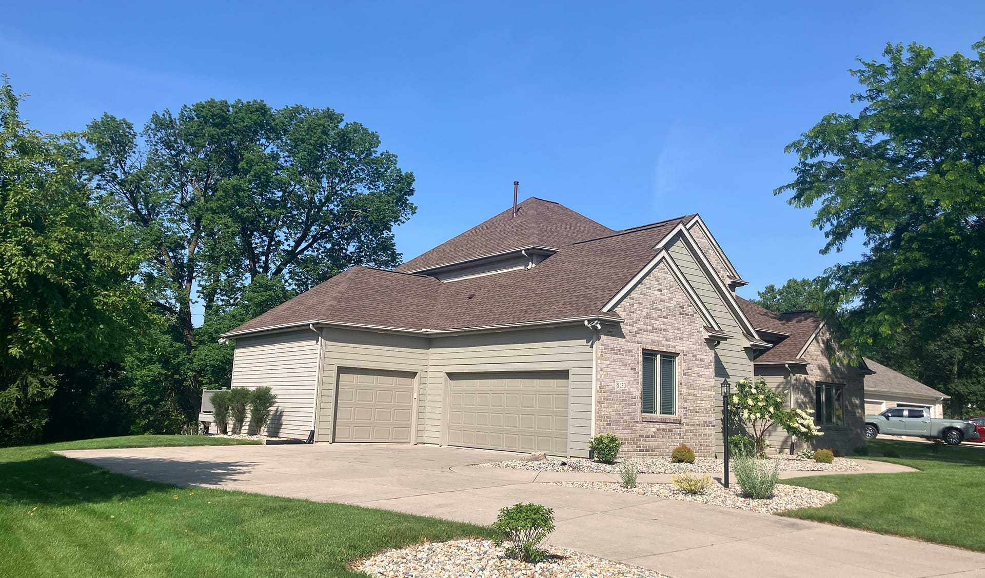 New roof on a church building