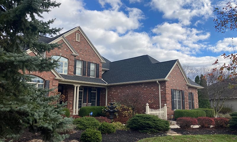New roof on a large residential home