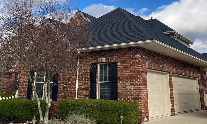 New roof on a large residential home