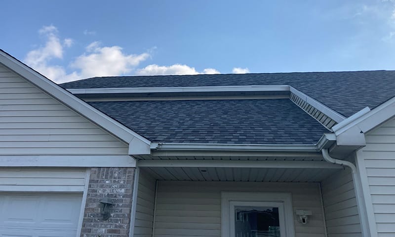 New roof on a large building