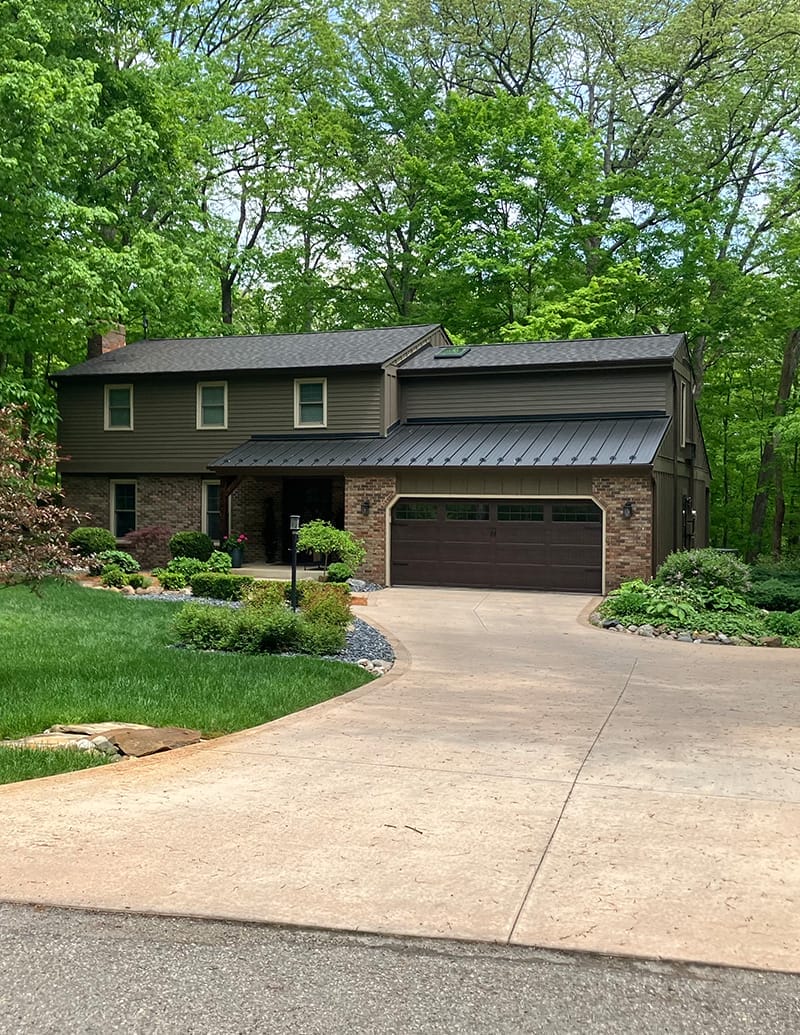 New roof on a large residential home