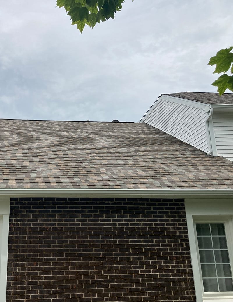 New roof on a large residential home
