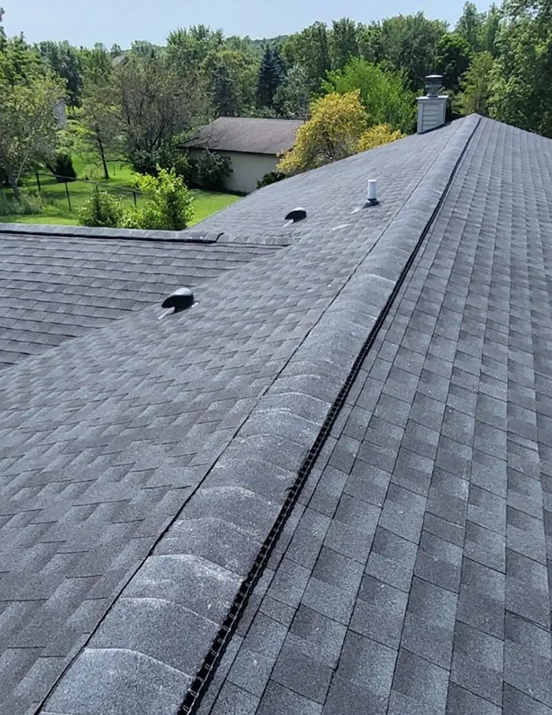 New roof on a large residential home